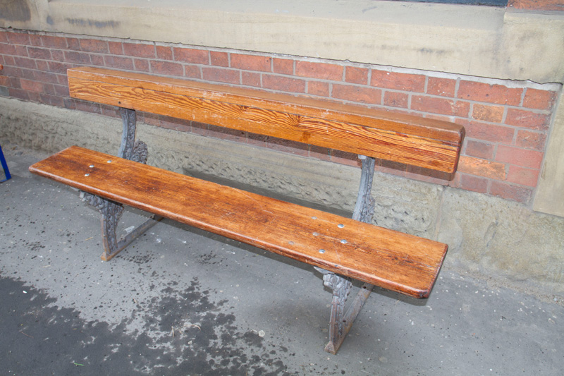 Victorian gothic revival cast iron bench