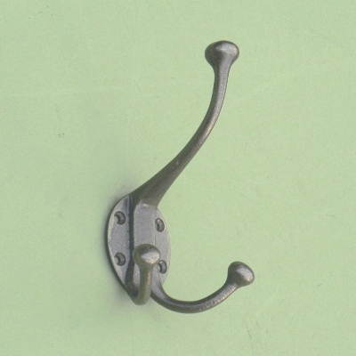 Cast Iron Double Hat and Coat Hook