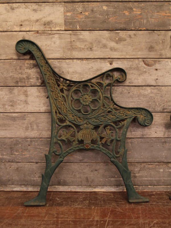 Victorian Style Cast Metal Bench Ends