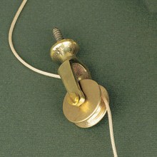 Extension Pulley in Brass or Nickel