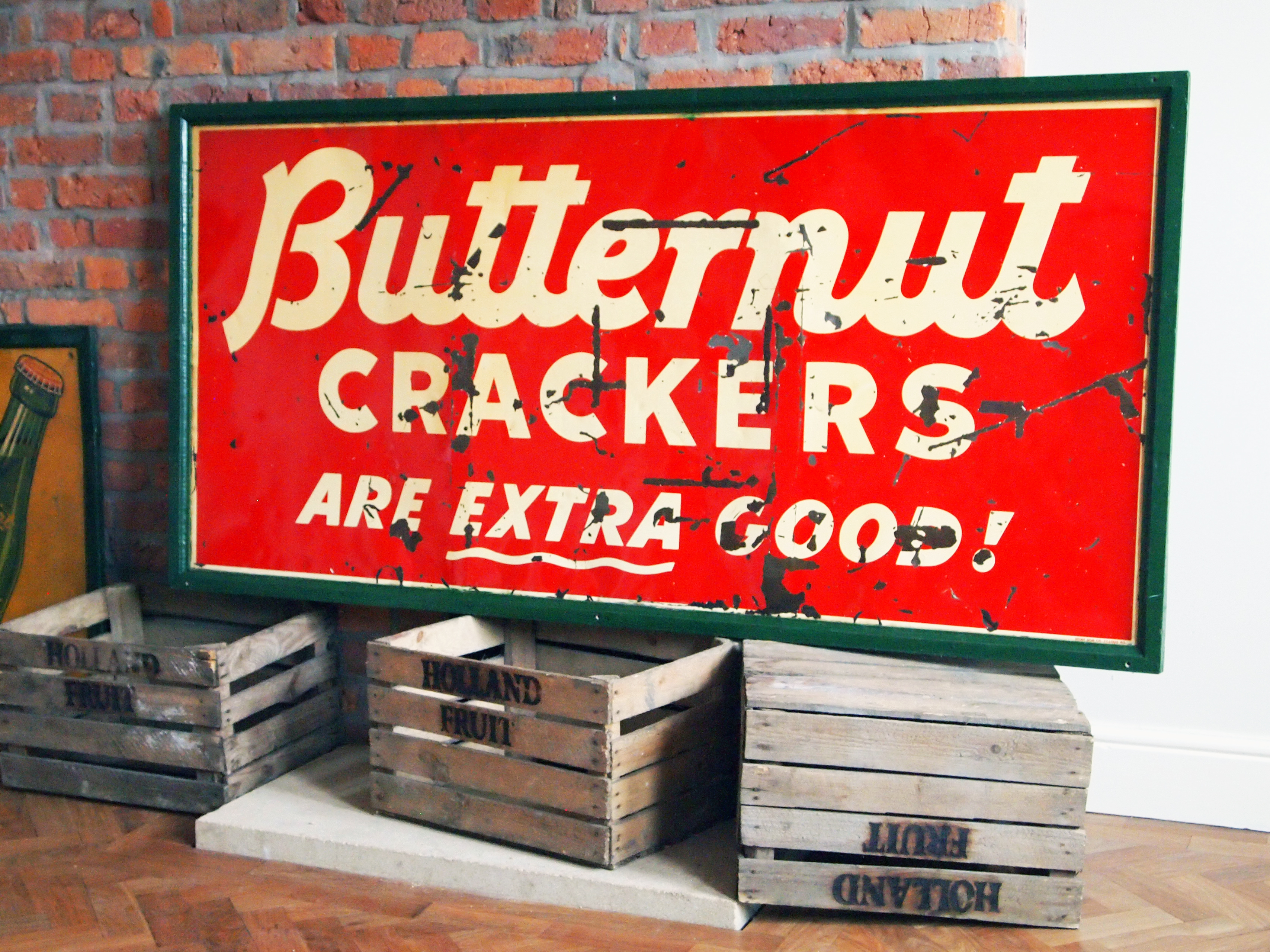 Very Large ‘Butternut Crackers’ Sign