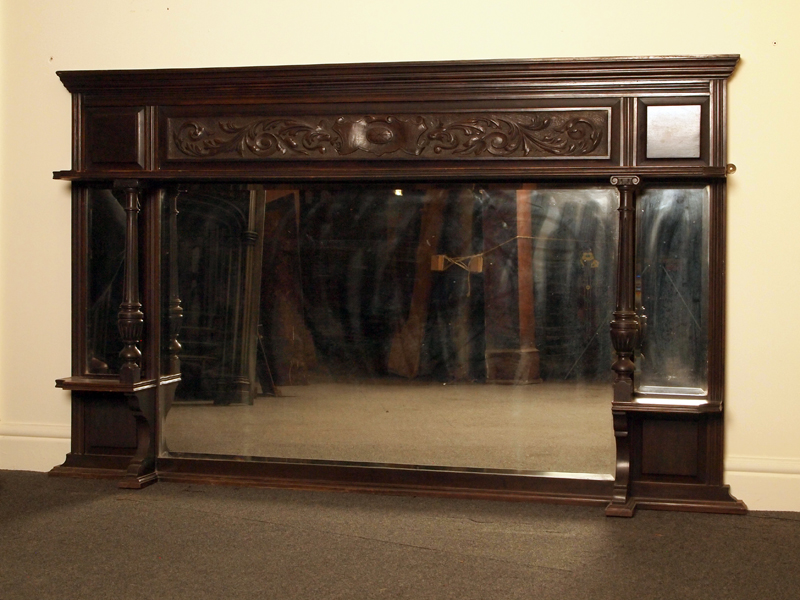 Victorian Mahogany Surround with Overmantle