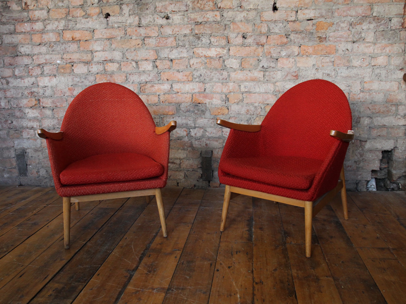 1950s Red Armchair