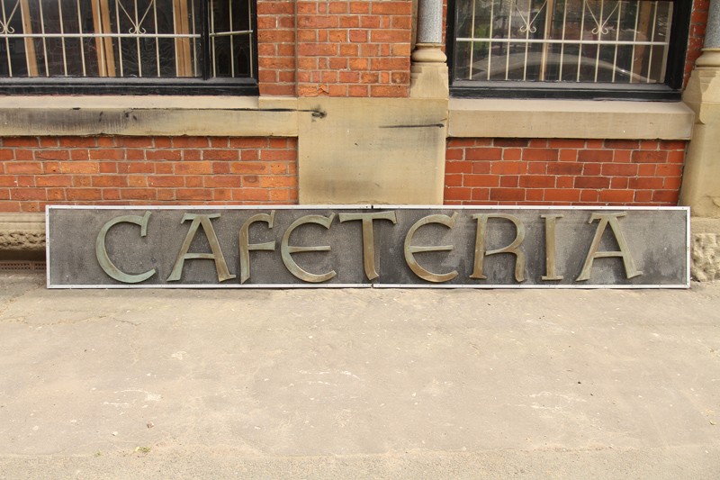 Industrial Style 'Cafeteria' Sign
