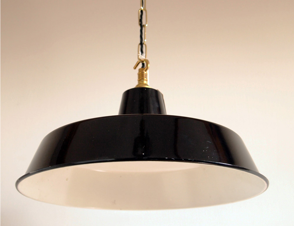 Large Black Industrial Shade