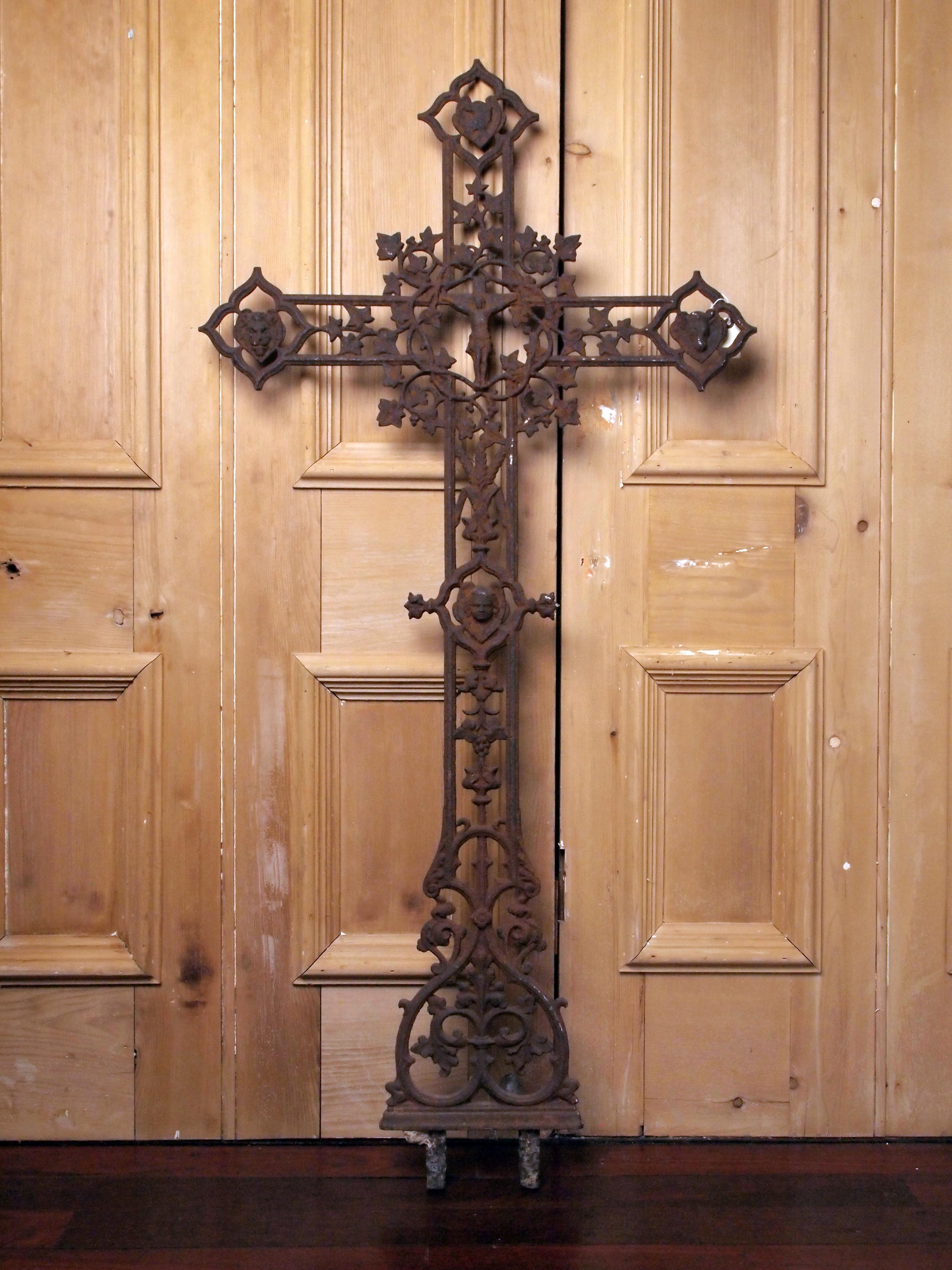 Large French Double Sided Crucifix
