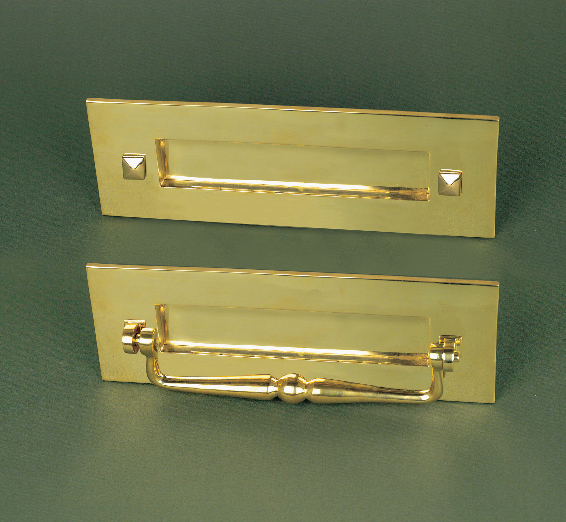Traditional Brass Letter Box With Clapper