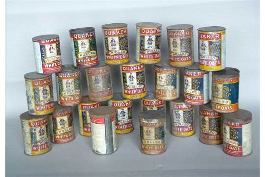 Vintage ‘Quaker Oats’ Storage Tins