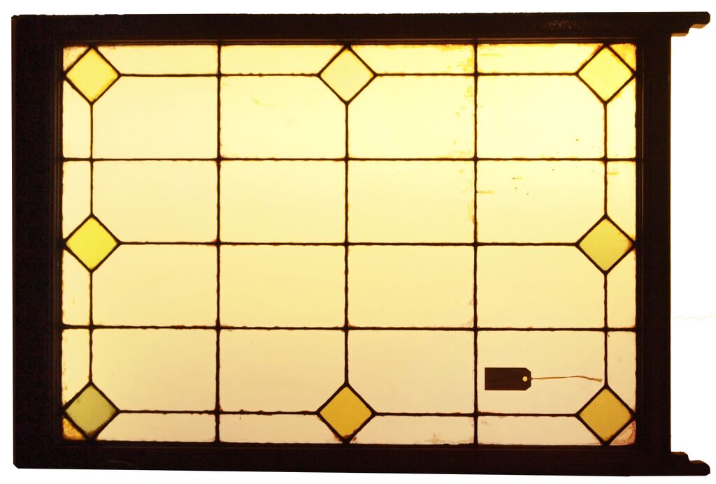 Rectangular Green Square Pattern In Wooden Frame