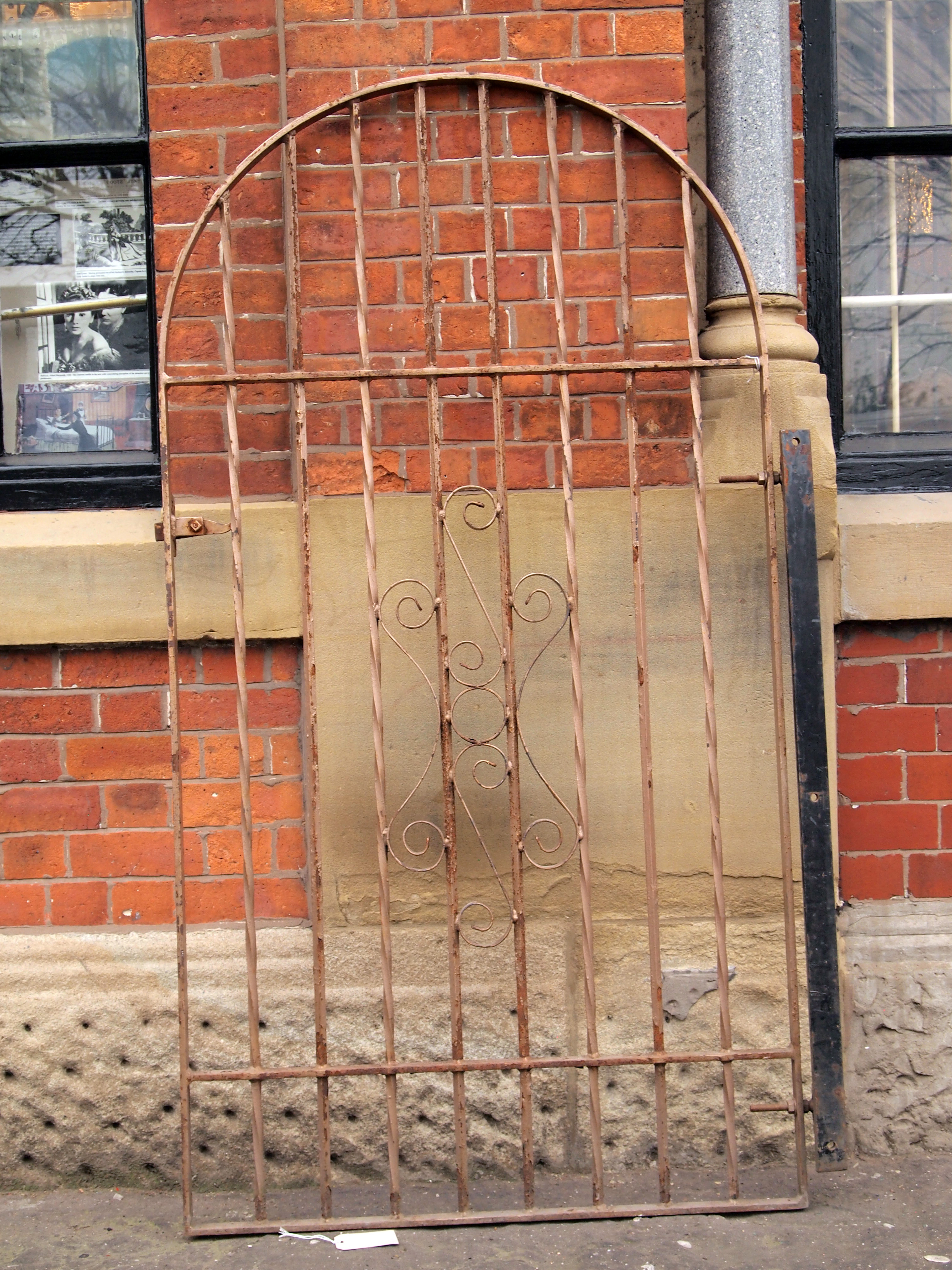 Arched Topped Wrought Iron Gate