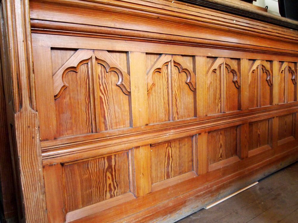 Ornate Church Pew Stall / Front