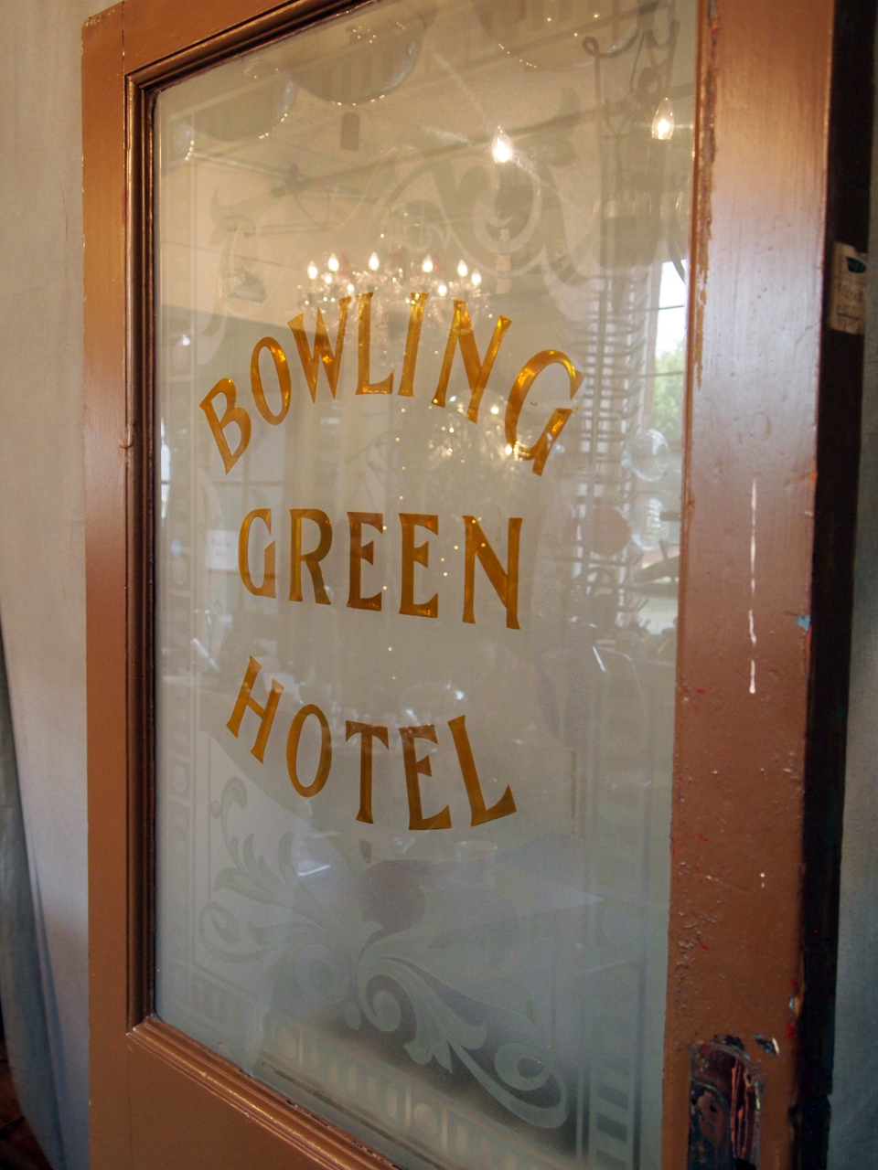 Bowling Green Hotel Door