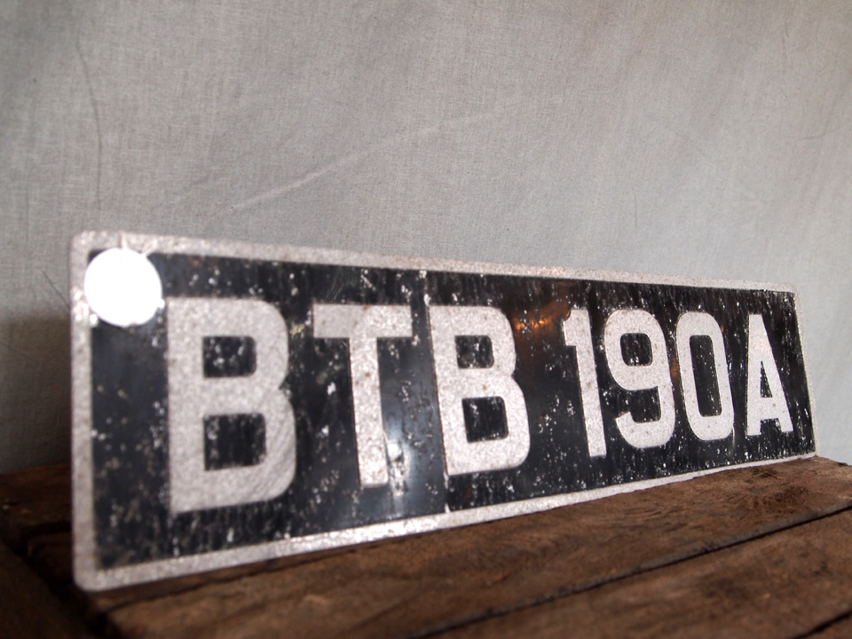 Number Plate BTB190A