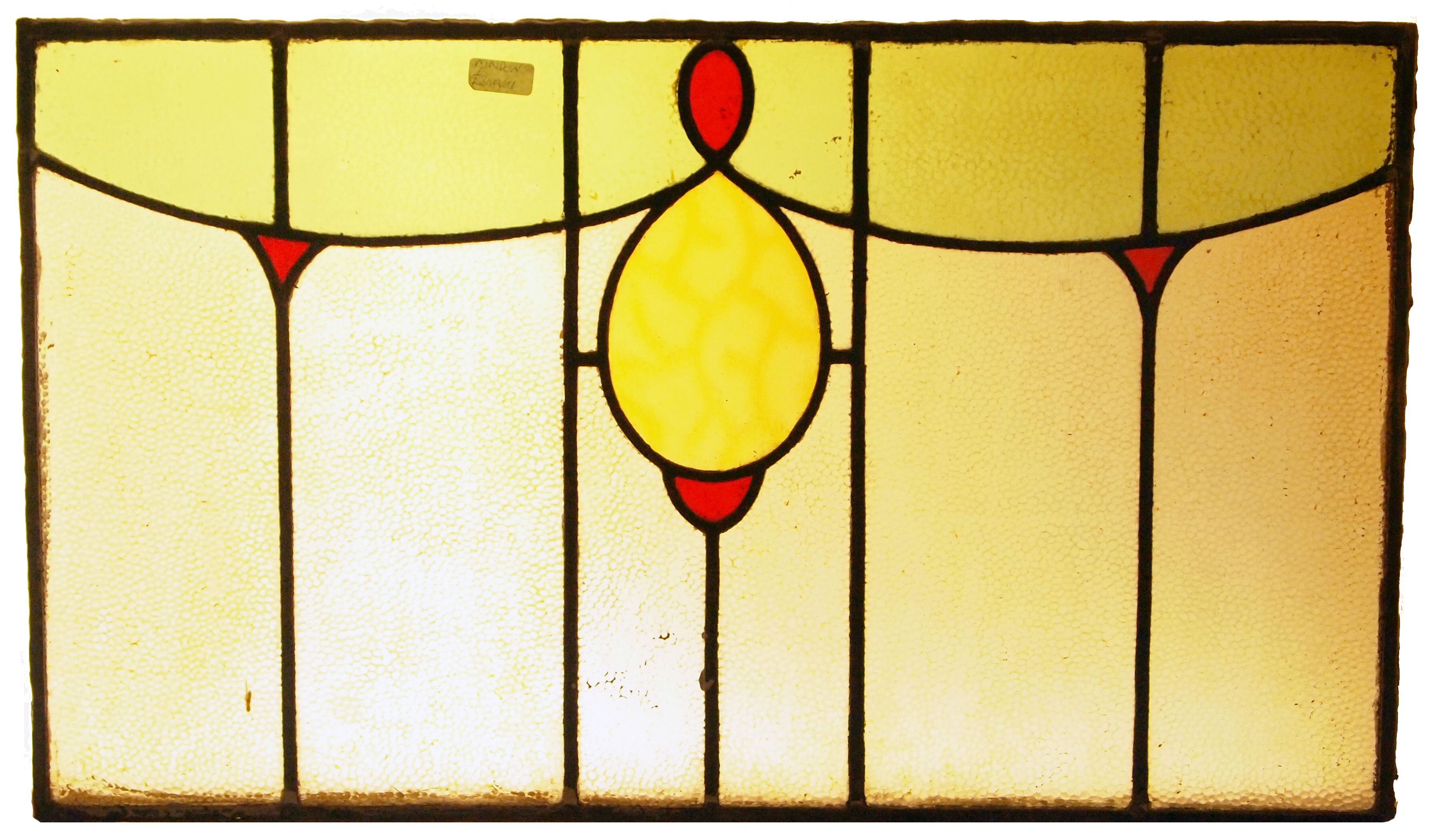 Art Nouveau Frame with Large Yellow Droplet