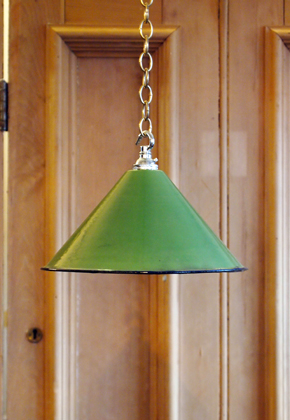 Small Green Industrial Cone Shade