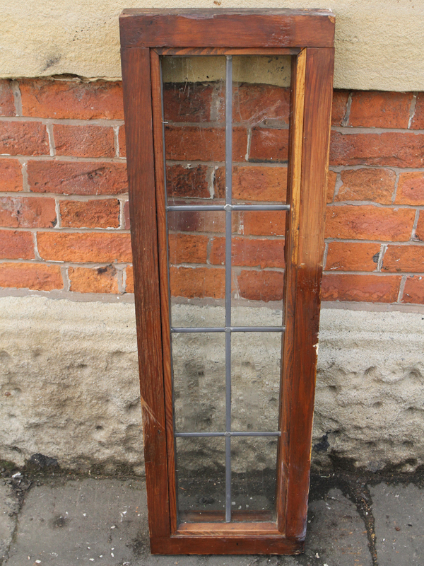 Pitch Pine Frame with Clear Leaded Glass