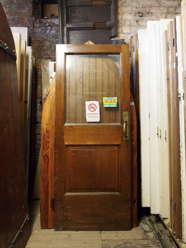 Edwardian Oak & Glazed Door