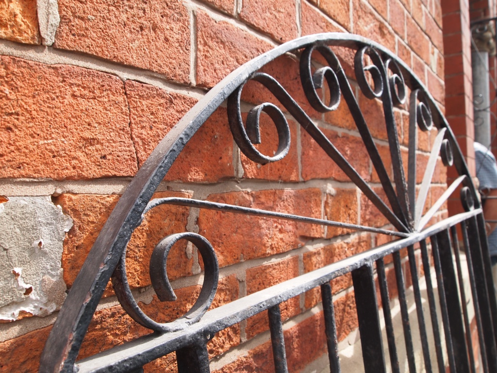 Arched Wrought Iron Gate