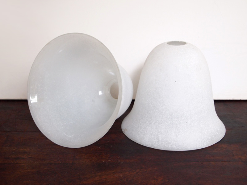 Contemporary Frosted Bell Shade by Christopher Wray