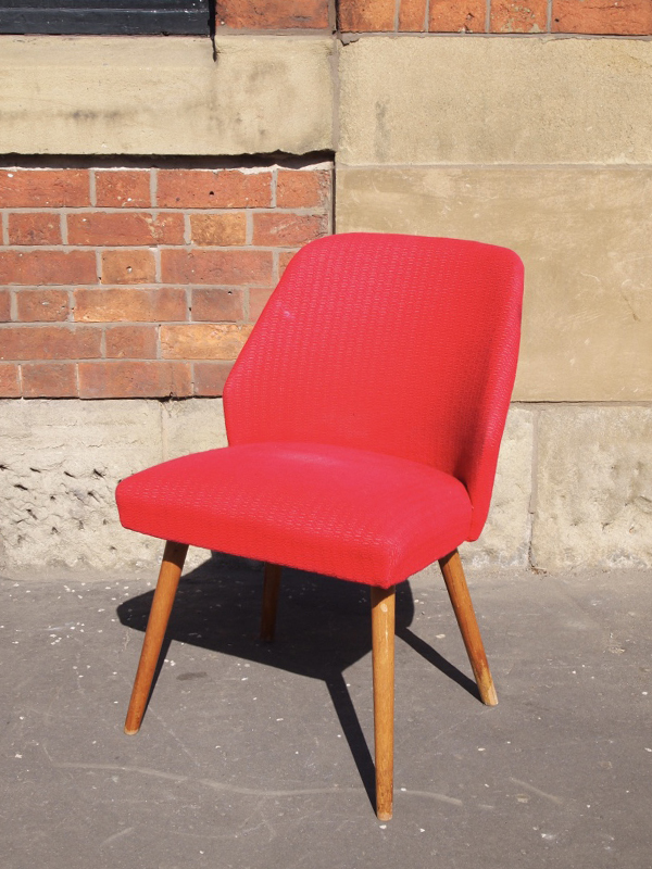 Mid Century Red Thonet Chair