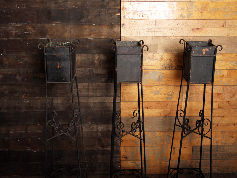 Early 20th Century Iron Plant Stand