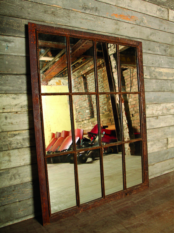 Vintage Steel Window Mirrors